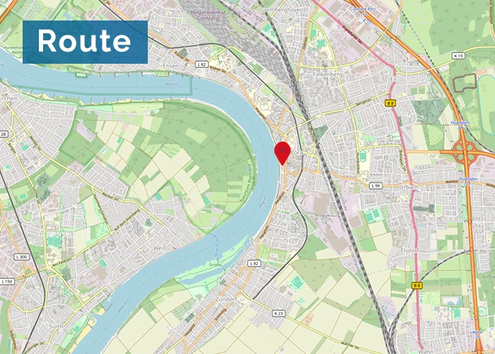 Pränatal am Rhein | Karte Anfahrt